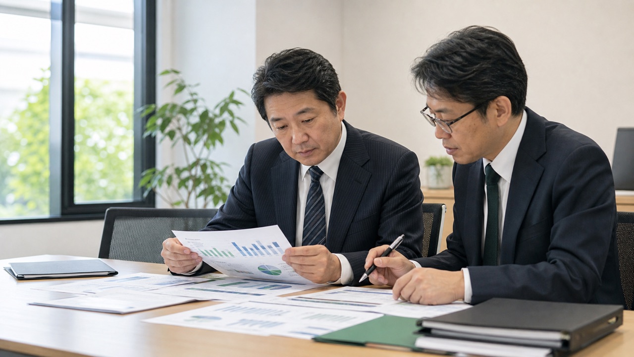赤字・債務超過・リスケ中の資金計画を確認する法人経営者と財務担当者