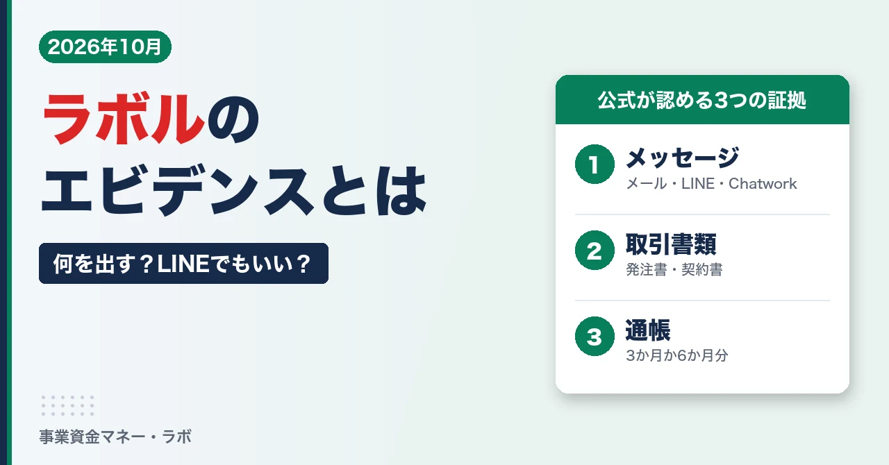 ラボルのエビデンスとは？LINE・メールでもいい？撮り方と注意点